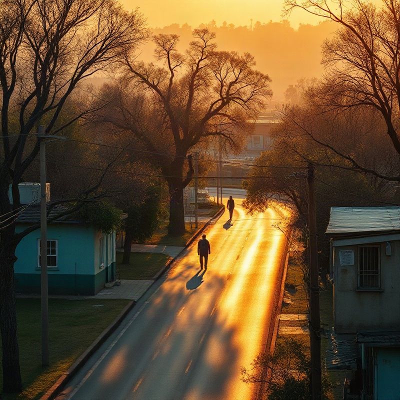 Westlands Road, Nairobi, viewed in warm afternoon light